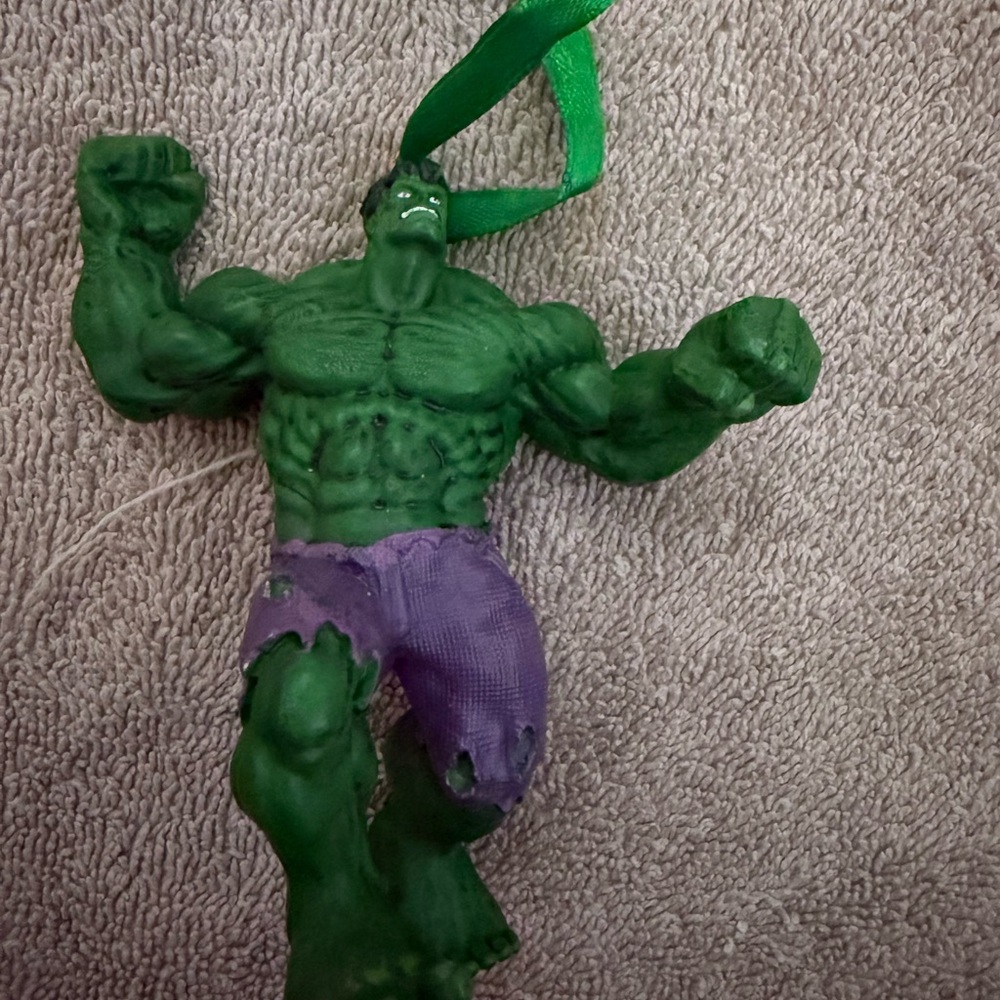 Green and Purple Hulk Ornament